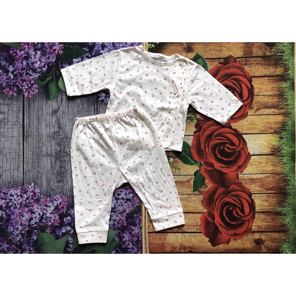 Bộ quần áo sơ sinh Cotton xuất Hàn cho bé sơ sinh đến 9 tháng