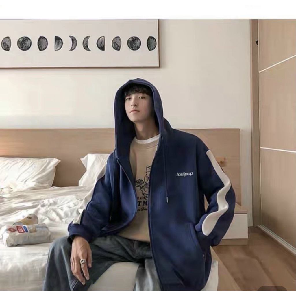 (HCM) ÁO KHOÁC NAM FORM RỘNG - THỜI TRANG HÀN QUỐC , SỌC TAY - SIÊU XỊN PHONG CÁCH HÀN QUỐC CHO CÁC ANH EM KM FASHION