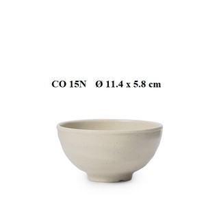 Chén cơm nhựa Melamine nhám Nâu-CO15N