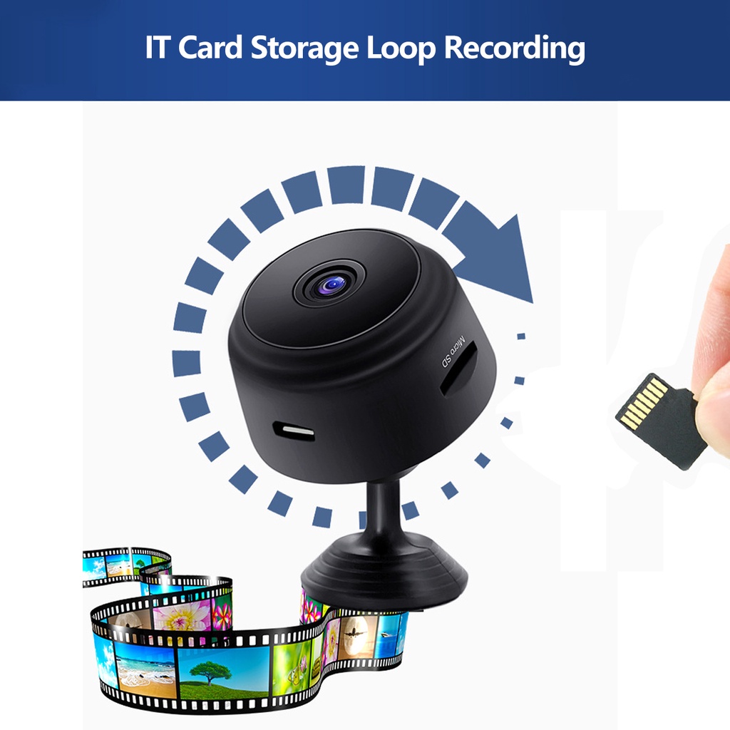 Camera An Ninh a9 mini 1080p hd Không Dây Kết Nối wifi An Toàn Quay Đêm