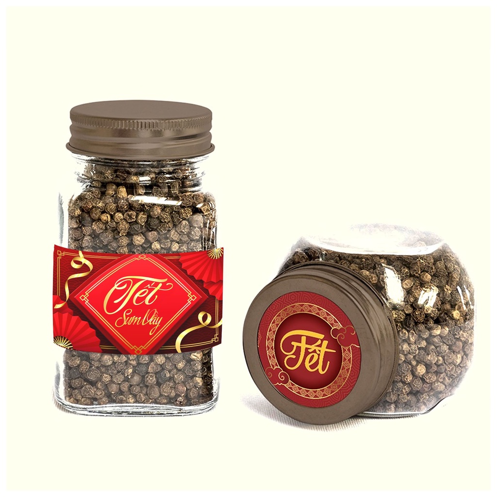 Combo 32 Tem tết sum vầy dán hộp, hủ, chai, lọ đựng mứt Tết, khô, hộp quà tặng.