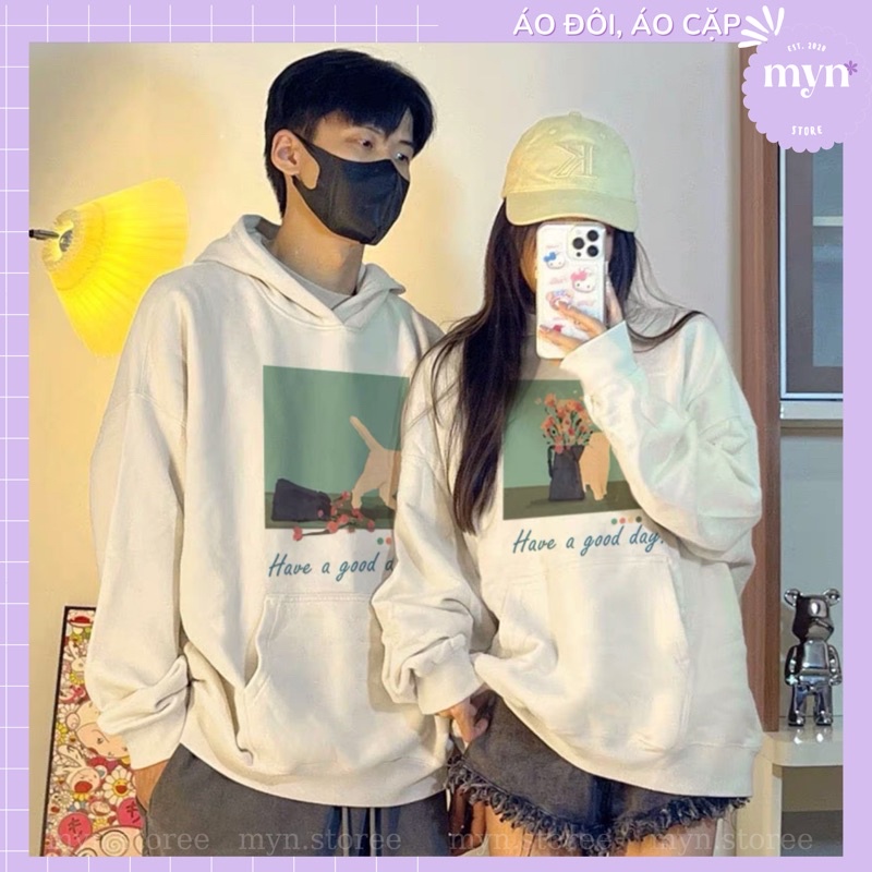 Áo Hoodie Cặp Đôi Nam Nữ Chất Nỉ Bông Cao Cấp , Form Rộng Siêu Đẹp, Áo Hoodie Cặp Đôi Unisex Nam Nữ
