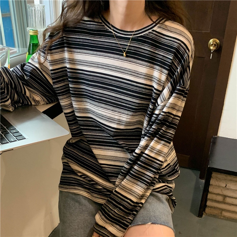 Áo Thun Sweater Mỏng Tay Dài Thời Trang Xuân Thu 2022 Cho Nữ