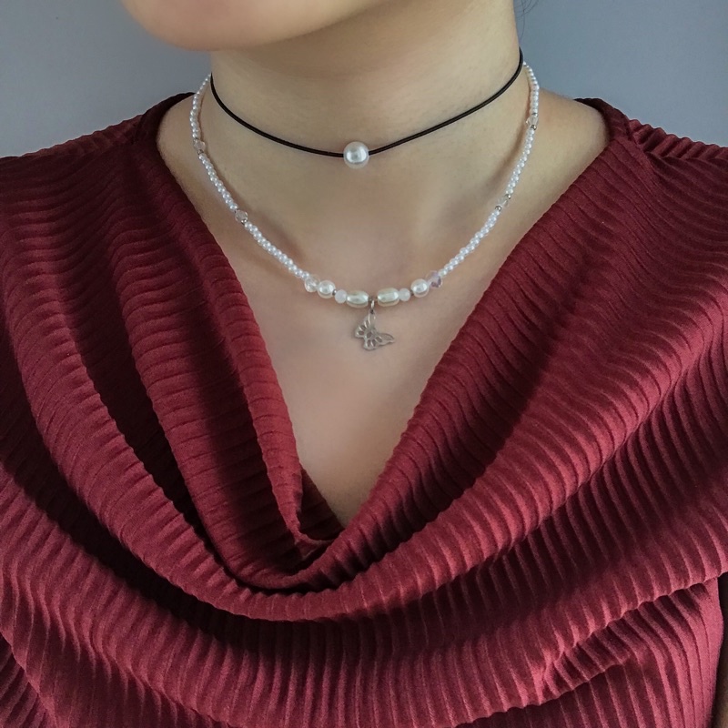 Dây Chuyền & Vòng Tay Pha Lê Butterfly Ko Đen Gỉ