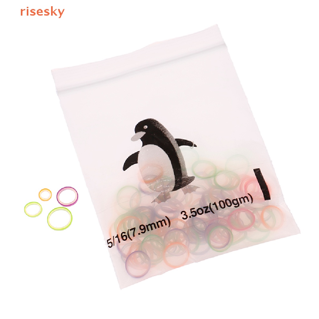 Set 100 Dây Thun Buộc Tóc Chỉnh Hình Nhiều Màu Sắc