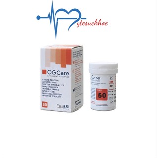 Que Thử Đường Huyết Ogcare (50 Que/Lọ) - Hàng Chính Hãng - Date xa