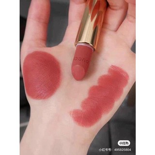 (mẫu mới 2022) Son Lì Gucci 208 Matte Hồng cam đất