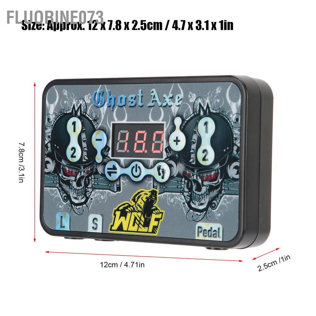 [Hàng Sẵn] Bộ cấp nguồn hình xăm Màn LCD 3 lỗ Kiểu dáng Bàn đạp chân Máy mô kép Nguồn điện 90‑265V【Fluorine073】