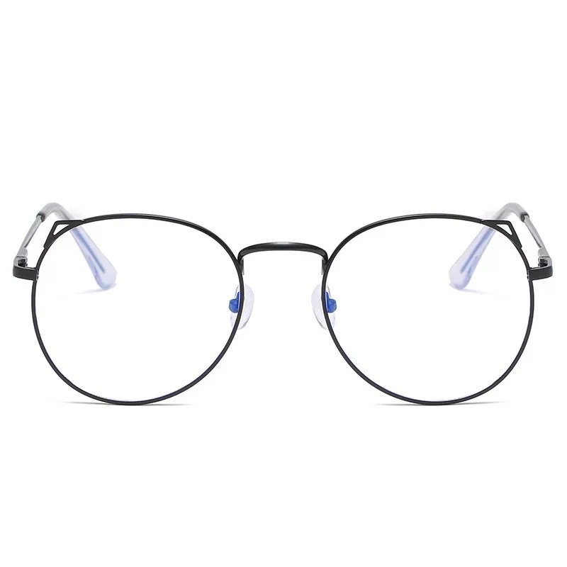 Kính Mát Gọng Kim Loại Chống Bức Xạ Hình Tai Mèo Thời Trang Cho Nữ RYVN