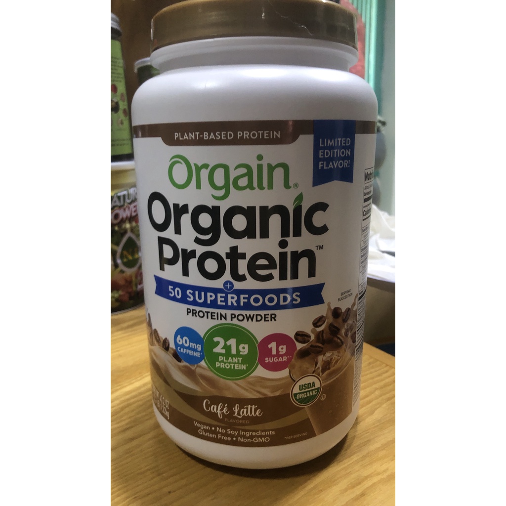 BỘT ĐẠM THỰC VẬT HỮU CƠ Orgain Organic Protein 50 Superfoods protein powder vị socola 1.22kg US