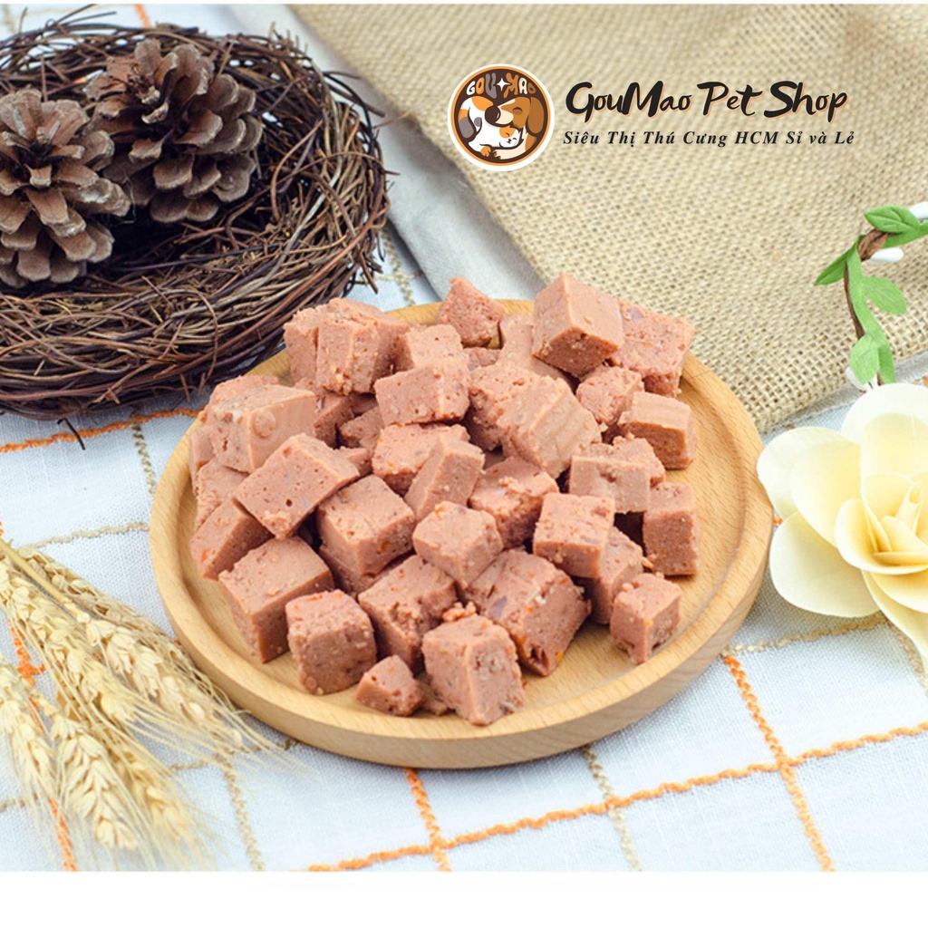 Thức ăn đóng hộp pate cho chó Masti 380g có 2 vị : bò và gà - Goumao pet