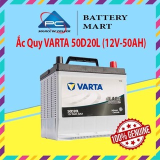 Bình ắc quy 12v-50ah, ắc quy varta 50d20l