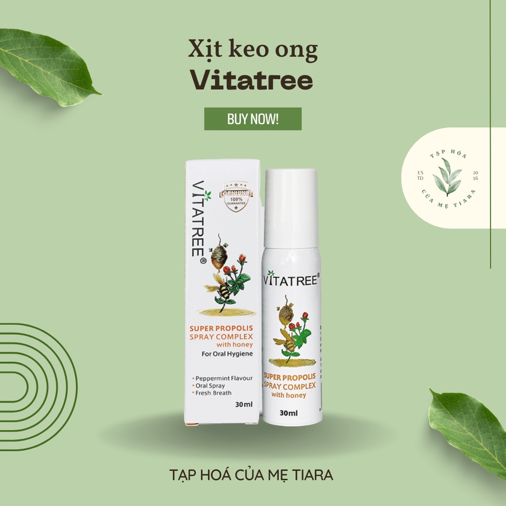 Xịt keo ong Vitatree 30ml