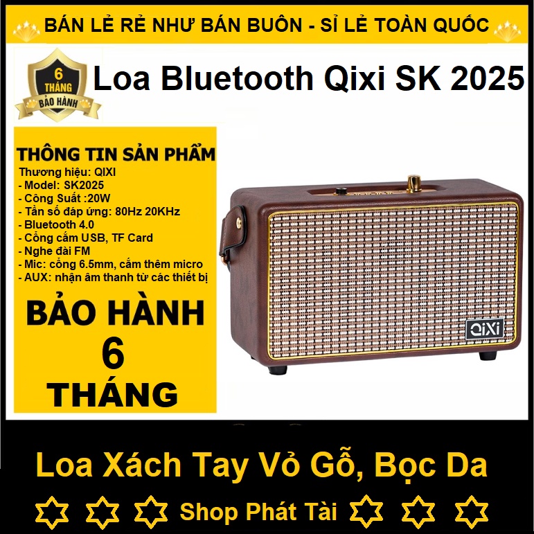 Loa Bluetooth Không Dây Để Bàn Phong Cách Vintage Cho Điện Thoại, Máy Tính, TV, Loa Bluetooth Hỗ Trợ Cắm USB Thẻ Nhớ Mic