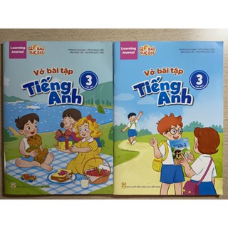  Sách - Vở bài tập Tiếng Anh lớp 3   tập 1 + tập 2  