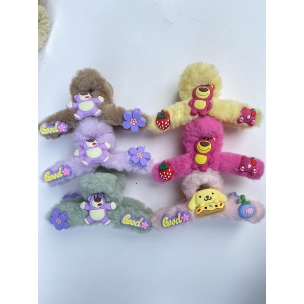 Cặp Tóc Lông Mềm Nhiều Hoạt Tiết