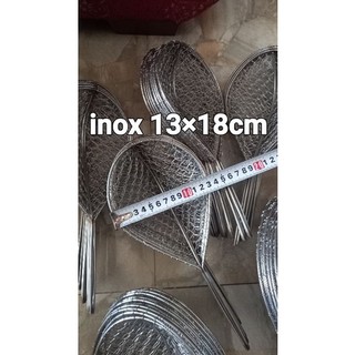 Combo : vợt cá inox 13cm và cò bóp 2m