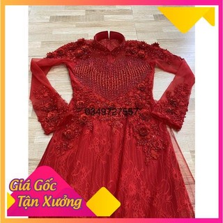 Áo dài cô dâu hàng 6 tà
