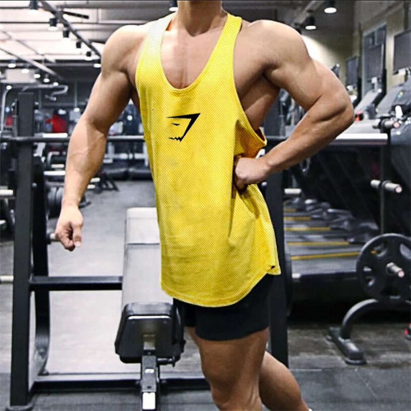 2026GYMshark Cá Mập Cơ Nhanh Khô Lưới Nhẹ Thoáng Khí Hình Chữ I Chạy Bộ Áo Mùa Hè Nam Thể Dục Quần Á