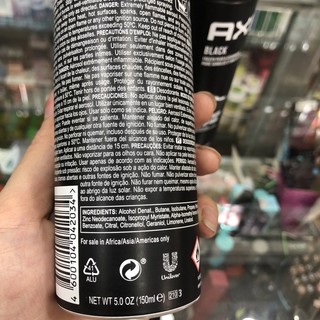 Xịt Ngăn Mùi Toàn Thân Axe Black 150ml