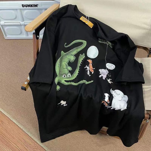 NRVP Áo Thun Unisex Mùa Hè Dáng Suông Tay Cộc Phong Cách Hàn Quốc Cho Nam Nữ