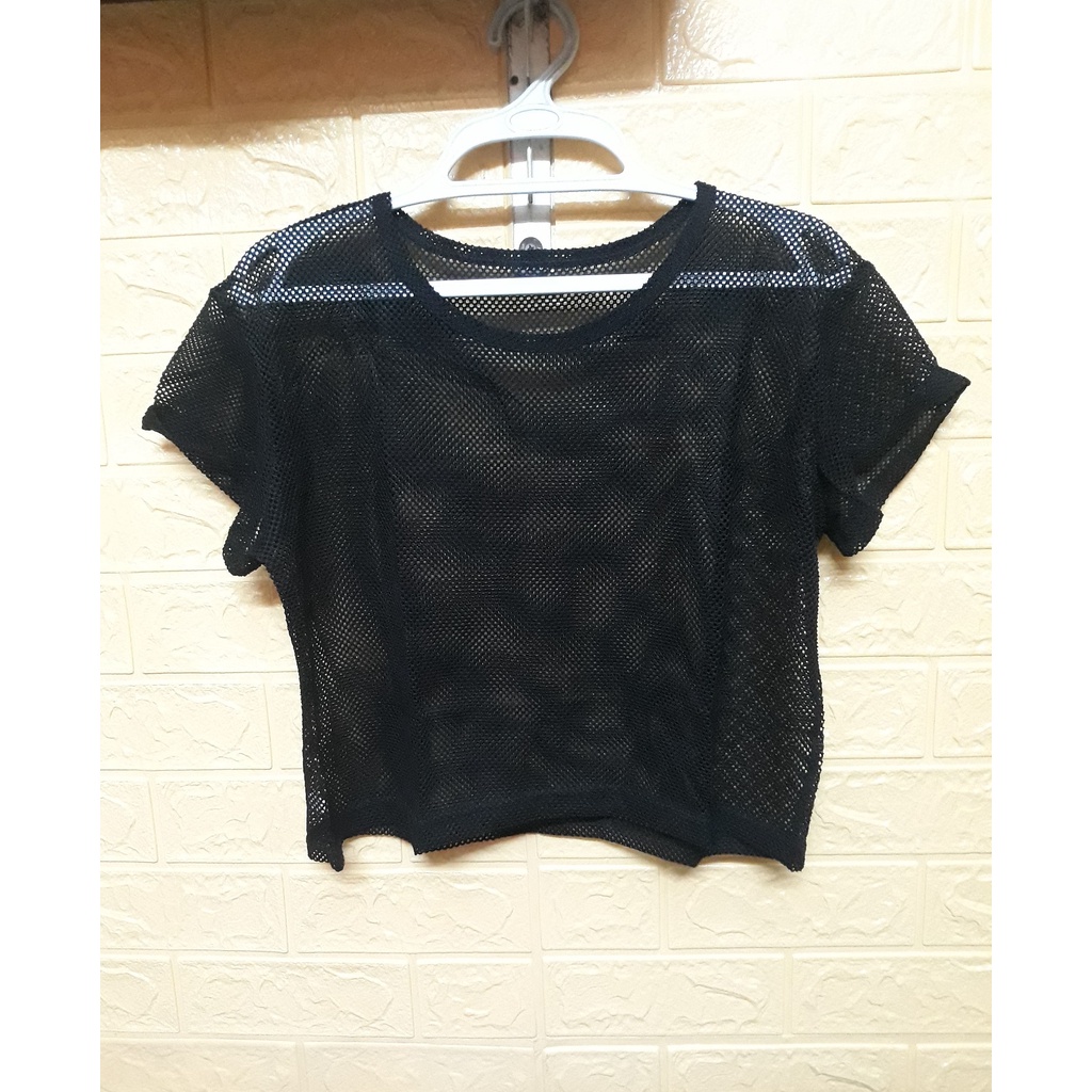 ÁO THUN LƯỚI CROPTOP NỮ