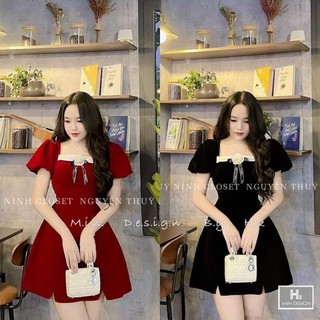 ĐẦM NHUNG XẺ️️ Bigsize