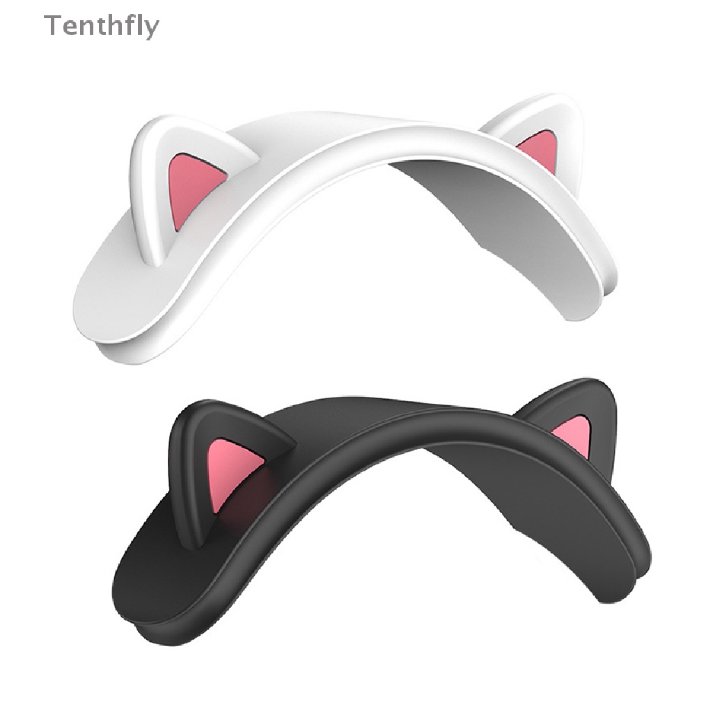 Vỏ Bảo Vệ Hộp Sạc Tai Nghe Apple AirPods Max Bằng Silicon Mềm Hình Tai Mèo Dễ Thương