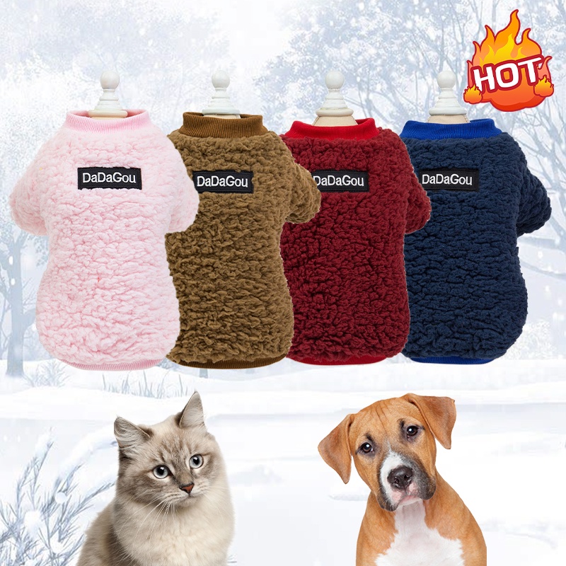 Áo Khoác Vải Bông Mềm Mại Thời Trang Mùa Đông Cho Thú Cưng