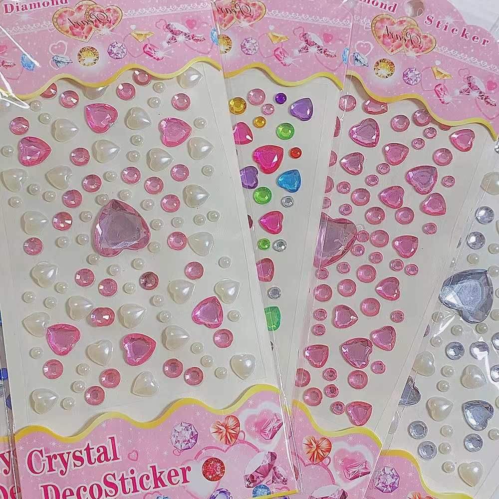 Sticker Kim Cương 3D Dán Phần Thưởng Trang Trí Sân Khấu Cho Bé