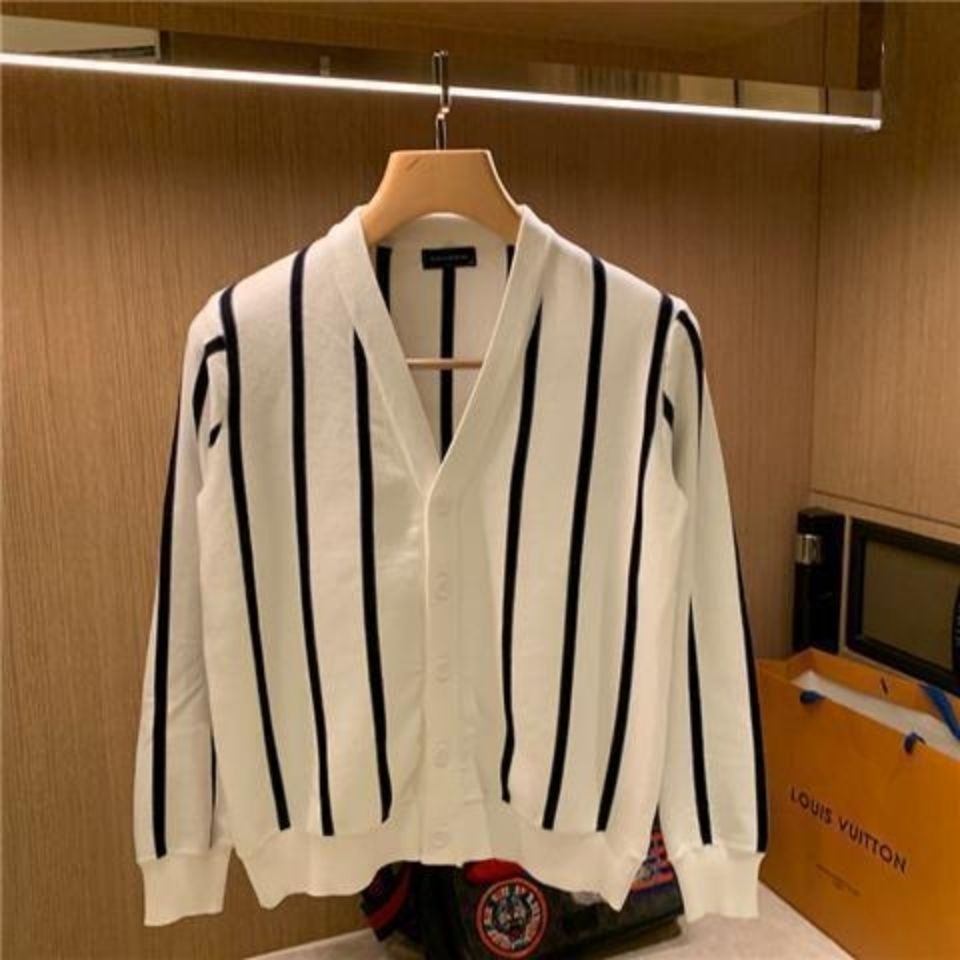 Áo Khoác cardigan Len Dệt Kim Mỏng Dáng Rộng Phong Cách Hàn Quốc Thời Trang Thu Đông Cho Nam Giới