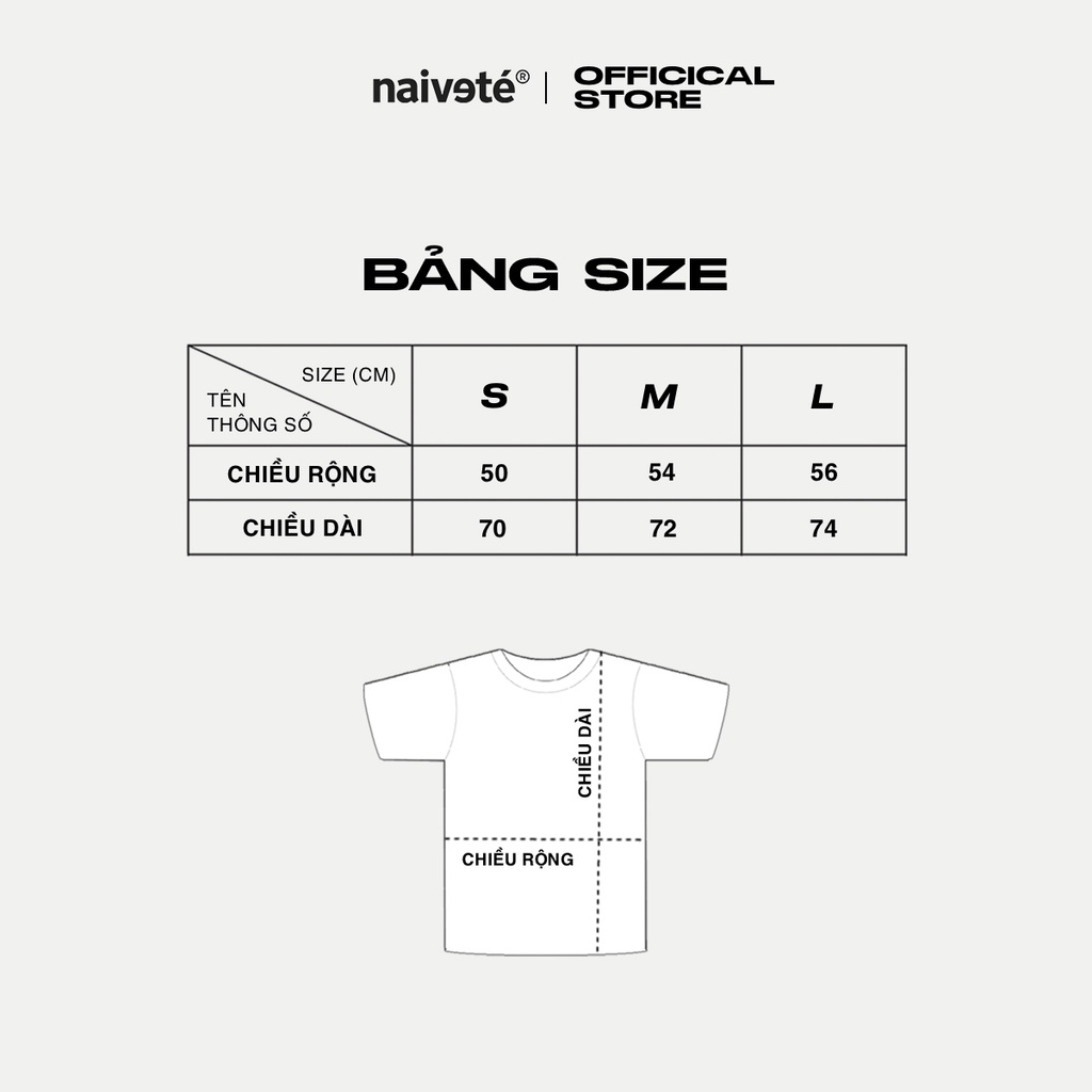 Áo thun unisex basic NAIVETE chất liệu cotton cao cấp