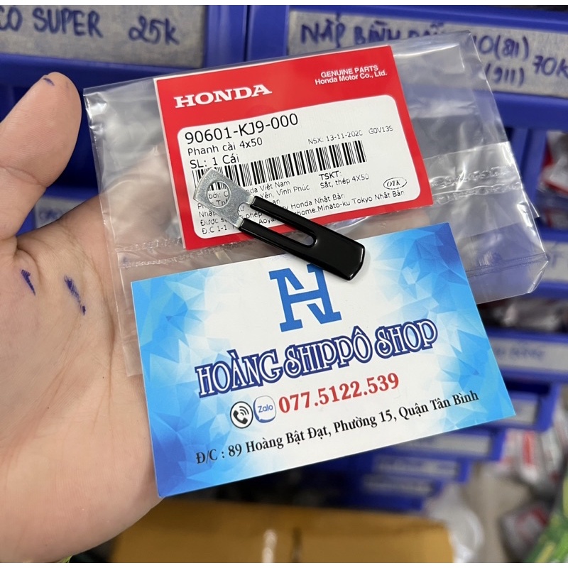 Phanh cài 4x50 , kẹp báo số wave dream chính hãng honda