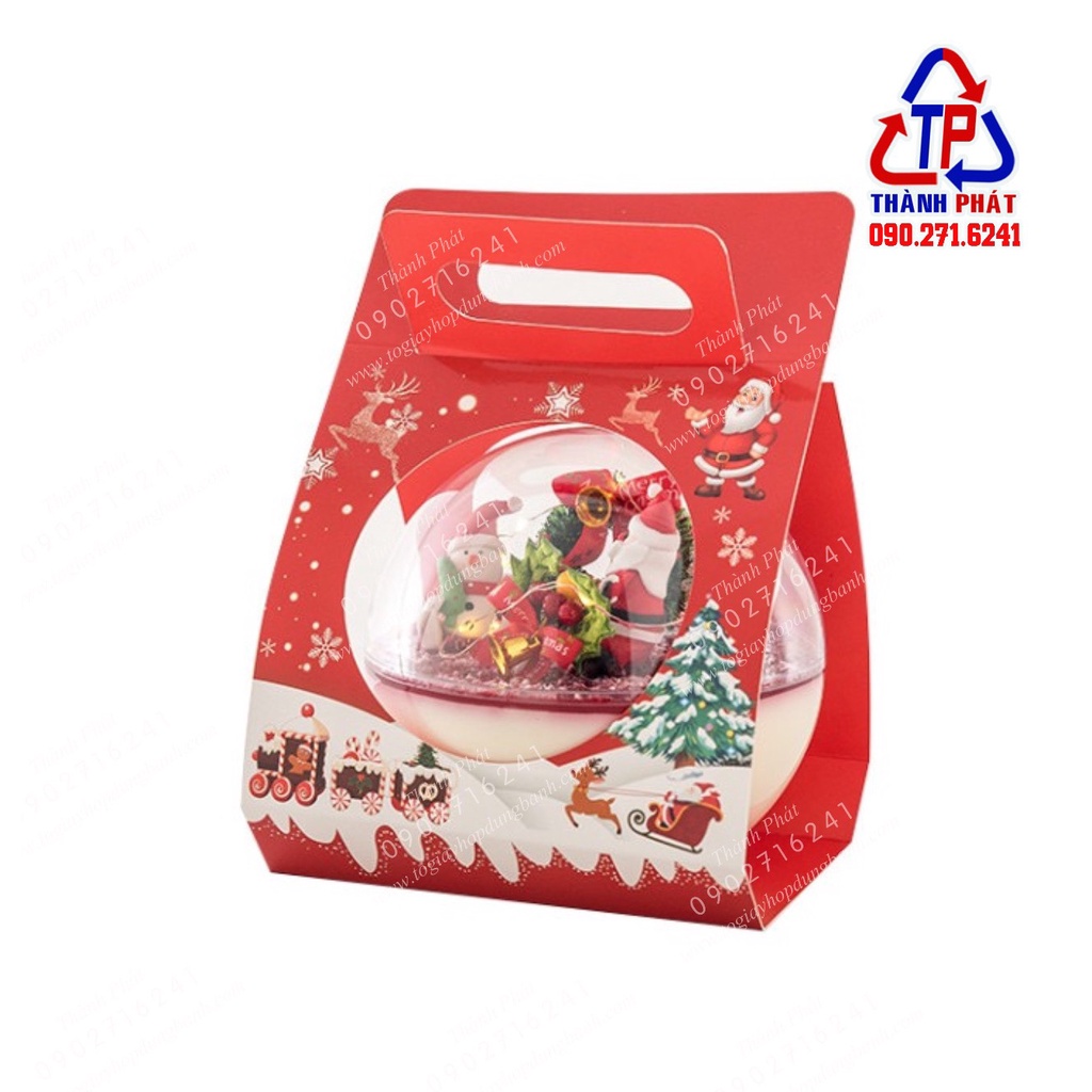 50c Hộp cầu lớn 650ml đựng bánh lạnh tiramisu - quà tặng valentime - ngày tình yêu - kỉ niệm - quà giáng sinh