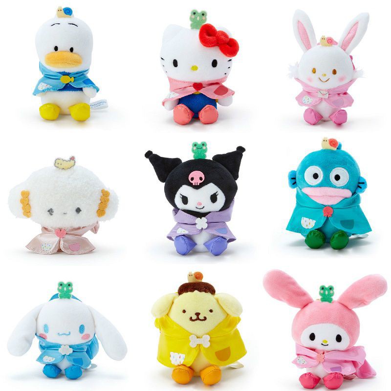 SANRIO Móc Khóa Búp Bê Nhồi Bông Mềm Mại Đáng Yêu