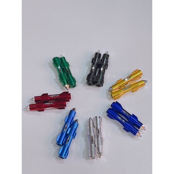 Hoả tiển màu tăng sên, hoả tiển nhôm tăng thắng 6li dài 6cm lắp thông dụng xe máy