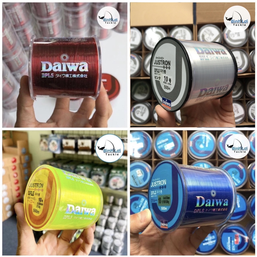 Cước Câu Cá Siêu Bền Daiwa Justron Dài 500m – Dây Cước Câu Cá Nhật Bản