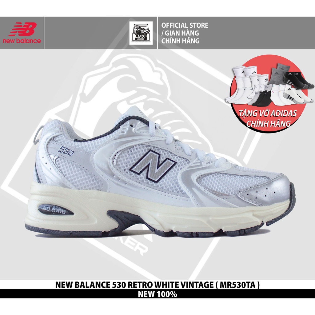 Giày New Balance 530 RETRO WHITE VINTAGE ( MR530TA ) - AUTHENTIC 100%