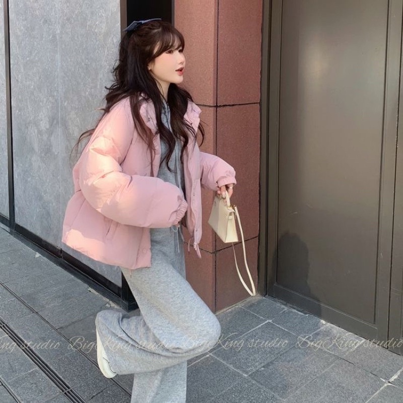 Áo phao pastel dáng ngắn