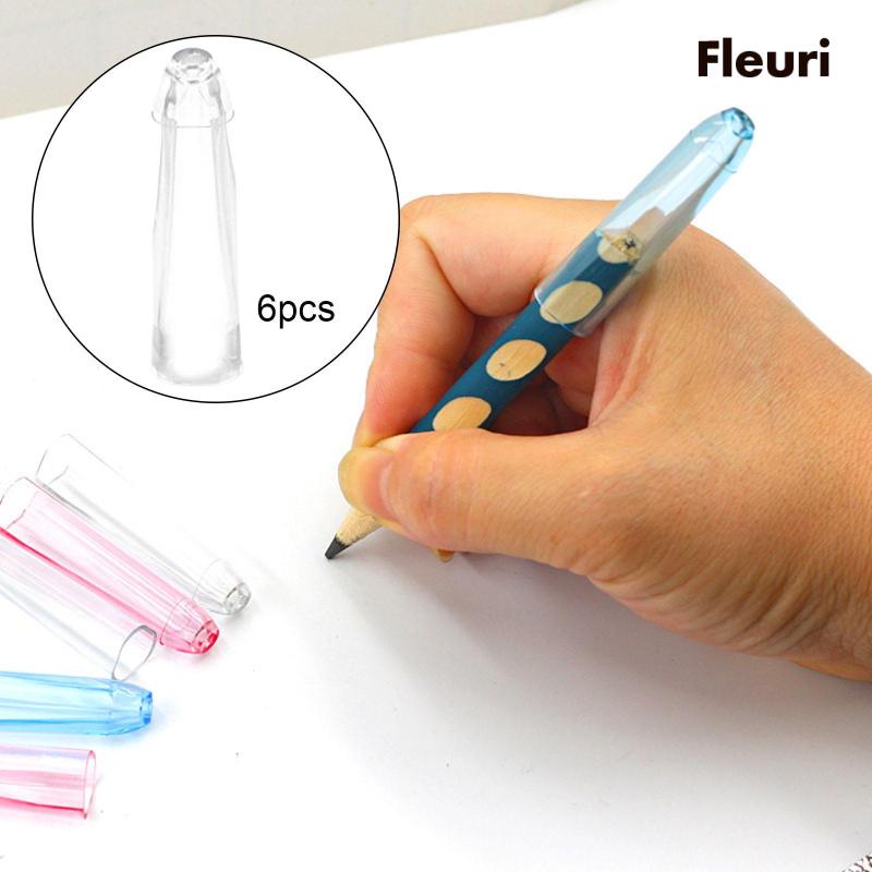 Set 6 Dụng Cụ Nối Dài Bảo Vệ Đầu Bút Chì Cho Trẻ Em