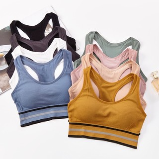 Áo bra gym yoga nữ, áo lót thể thao nâng ngực không gọng sắt free size BRA08