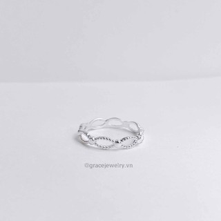 Nhẫn bạc Grace - thân bi đan Julia