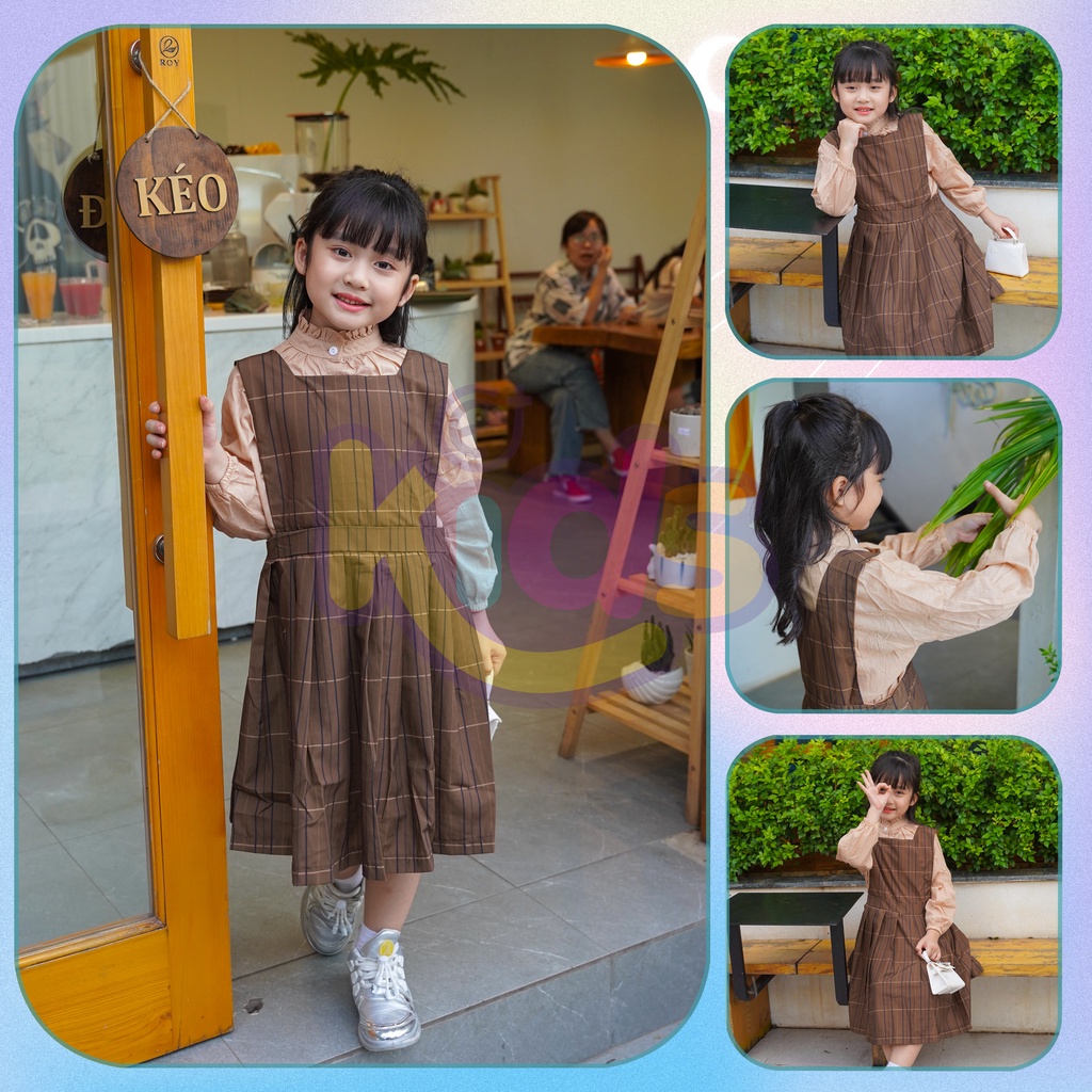 Váy bé gái Make Dress công chúa mặc cùng áo lót thô cao cổ mang phong cách thanh lịch và hoài cổ (DK15)