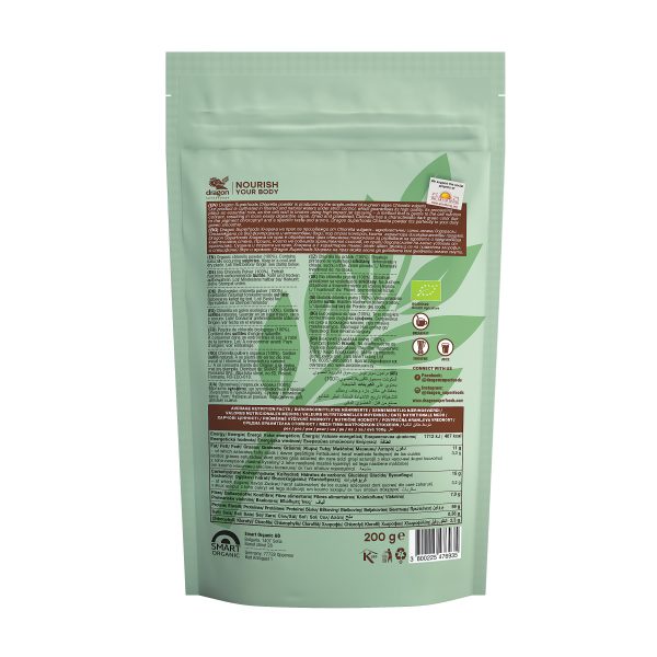 Bột tảo Chlorella hữu cơ (Organic Chlorella Powder) - Dragon Superfoods - 200g
