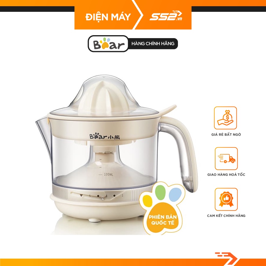 Máy Vắt Cam Tự Động Đa Năng Bear SML CSJ-A04B, Máy Vắt Ép Nước Chanh, Cam, Quýt - Hàng Chính Hãng