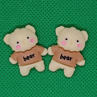 Gấu bear phụ kiện trang trí dép cross sticker, jibbitz, charm 3d trang trí dép sục, gắn dép cross sẵn nút gắn