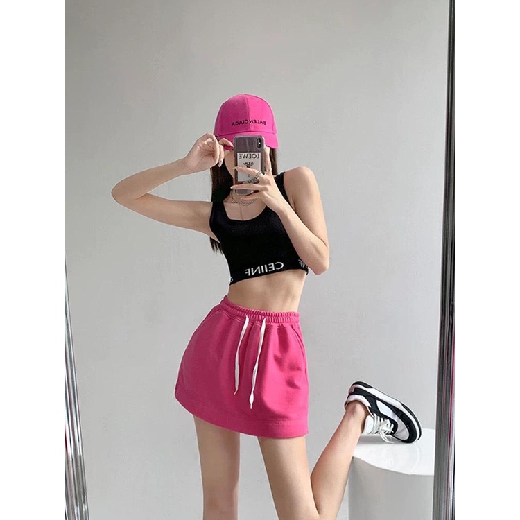 Quần giả váy lưng thun PINKSTORE29 kiểu dáng năng động, cá tính Q071 | BigBuy360 - bigbuy360.vn