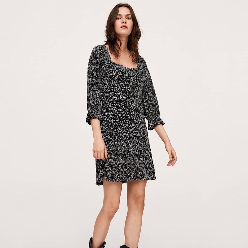 Váy Hoa Mango Dáng Babydoll