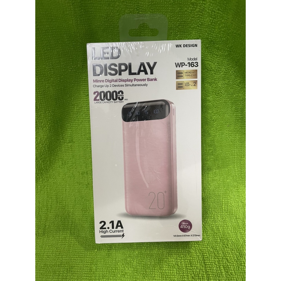 Sạc dự phòng 20000mAh WK WP-163 ️CHÍNH HÃNG