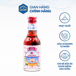 Nước mắm cho bé ăn dặm Lê Gia chai thủy tinh 60ml